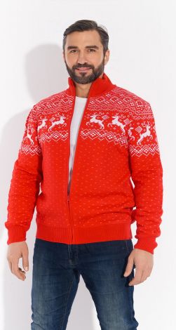 Кофта  с оленями 