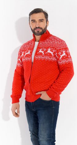 Кофта  с оленями 