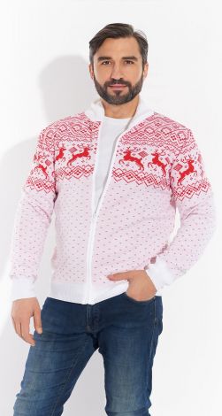 Кофта  с оленями 
