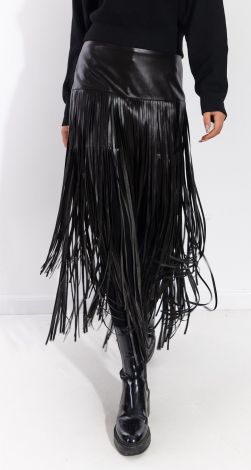 Модна спідниця з еко шкіри