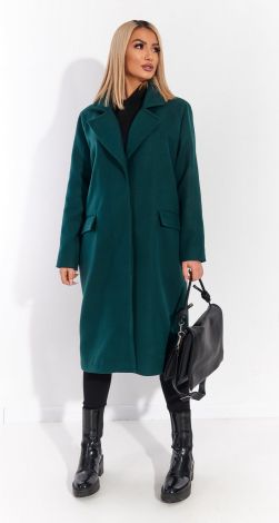 Модне кашемірове пальто вільного крою