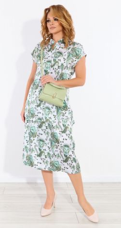 Шовковий костюм зі спідницею