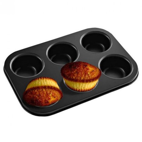 Форма для кексов BN-1059 (6 на листе) углеродистая сталь