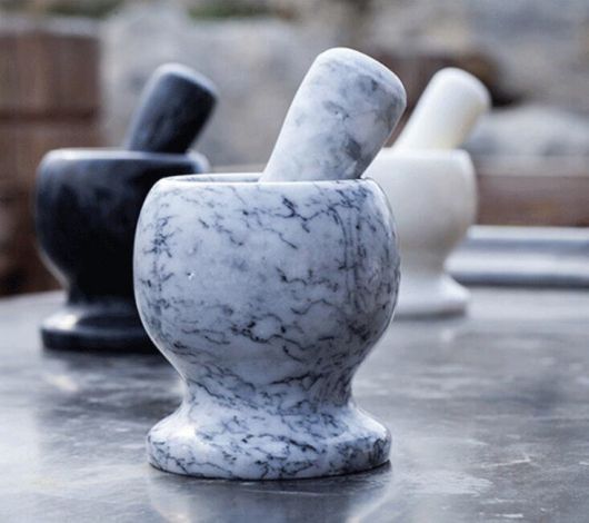 Большая кухонная ступка из мрамора BN-013