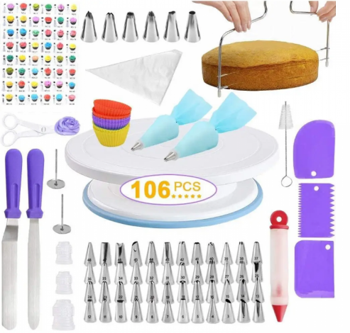 Кондитерский набор для декора тортов кексов 106 шт, BN-780  