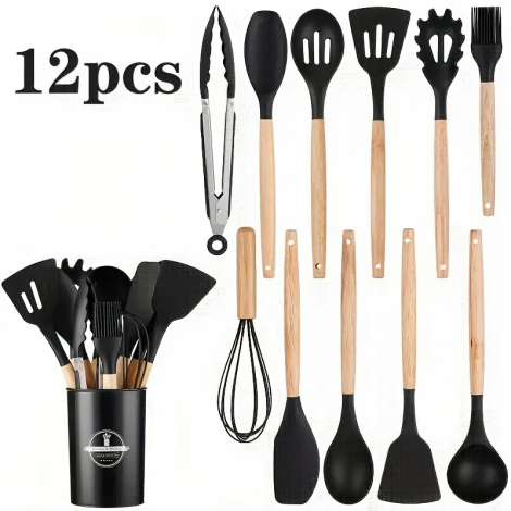 Набор нейлоновых поварешек из 12 предметов, BN-799  