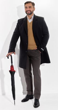 Стильное мужское пальто