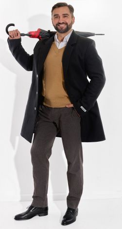 Стильное мужское пальто