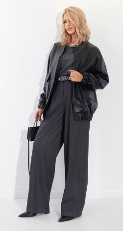 Бомбер із еко-шкіри