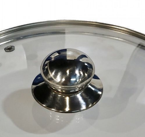 Стеклянная крышка с ручкой 22CM BN-1004