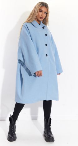Об'ємне кашемірове пальто