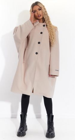 Об'ємне кашемірове пальто