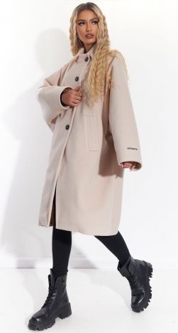 Об'ємне кашемірове пальто