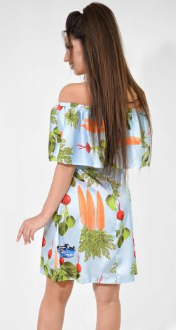 Летнее платье с открытыми плечами