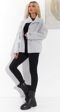 A short cashmere coat