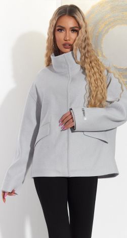 A short cashmere coat