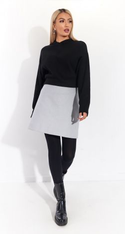 Спідниця міні із теплої тканини