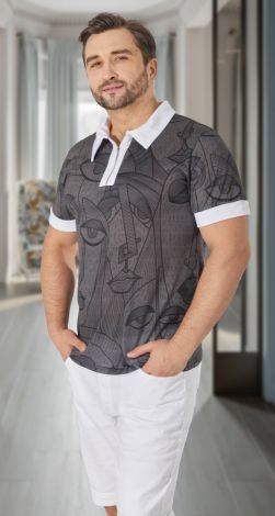 Стильная трикотажная рубашка