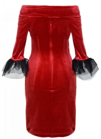 Платье бархатное