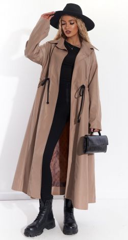 Полегшений тренч стильного крою