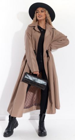 Полегшений тренч стильного крою