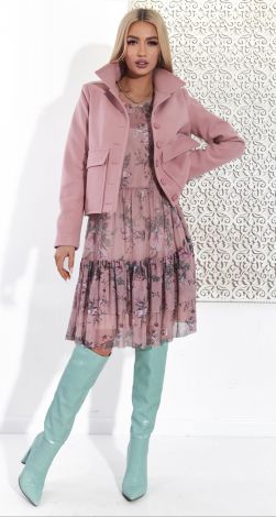 Укорочене кашемірове пальто