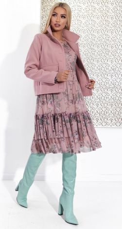 Укорочене кашемірове пальто