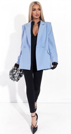 Двобортний піджак вільного крою