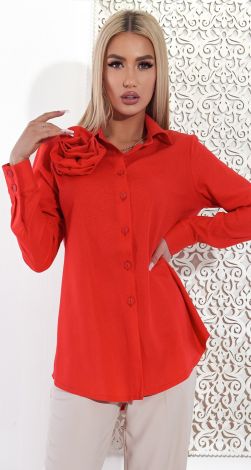 Елегантна сорочка з трояндою