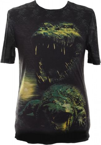 Футболка с принтом крокодила