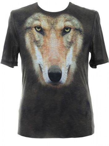 Футболка с принтом волка 