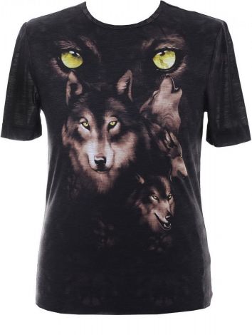 Футболка с принтом волка