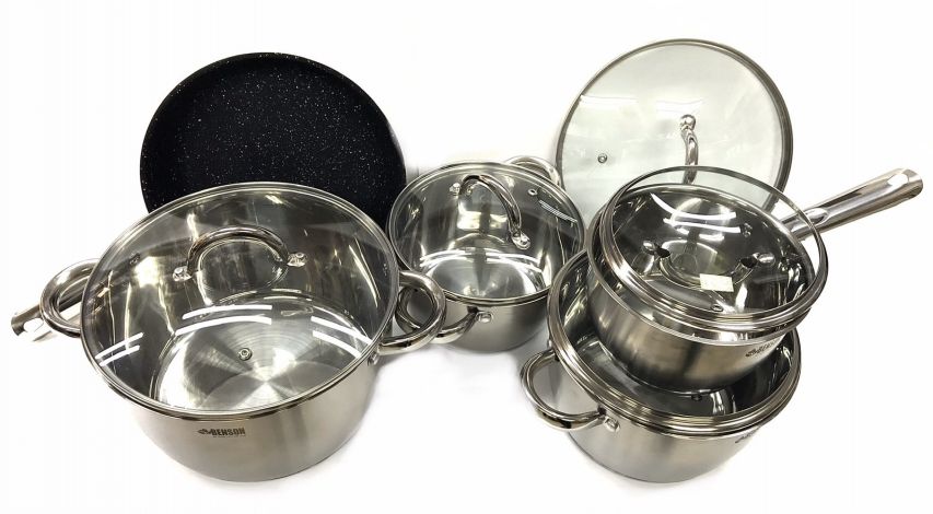 Набор кастрюль 10 предметов нержавейка BN-291
