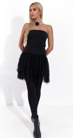 Повітряна спідниця з вишуканого французького гіпюру