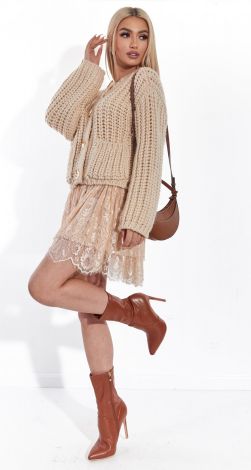 Кардиган крупной вязки