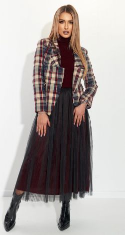 Жіночий піджак у клітку