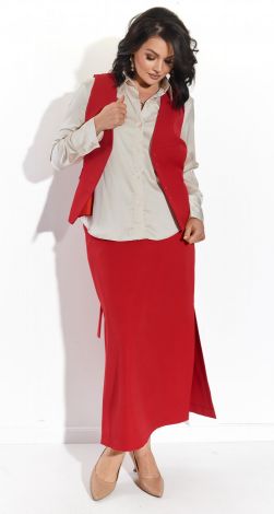 Стильний костюм із жилеткою