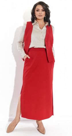 Стильний костюм із жилеткою