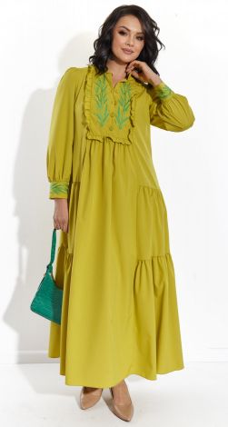 Лёгкое платье А-силуэта с вышивкой