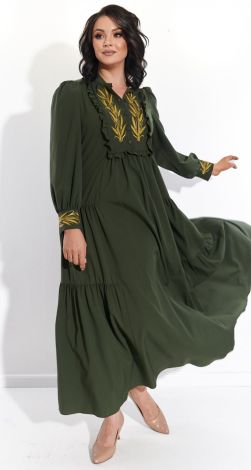 Лёгкое платье А-силуэта с вышивкой