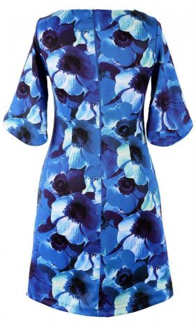 Платье  синие цветы