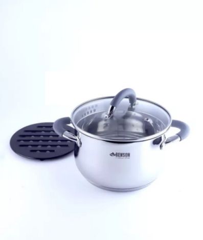 Набор посуды из нержавеющей стали 5 предметов (3л; 6,5л) 5-слойное дно BN-236  