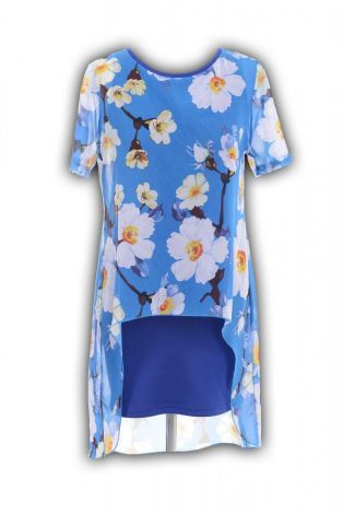 Платье  голубое