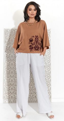 Льняні штани цікавого крою