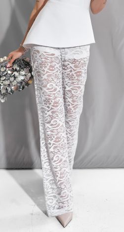 Білі гіпюрові штани