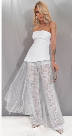 Прозора спідниця плісе