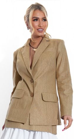 Льняний піджак