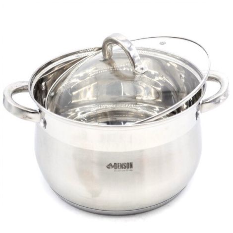 Набор кастрюль из нержавеющей стали 8 предметов BN-210