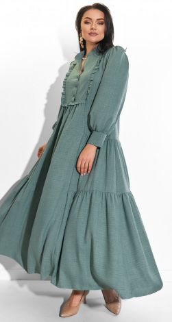 Красивое льняное платье