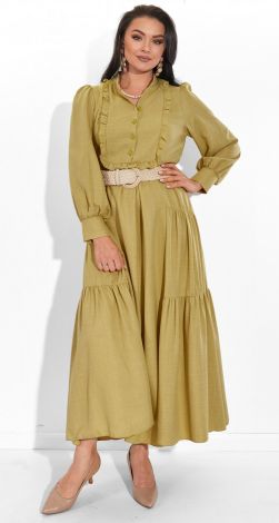 Красивое льняное платье